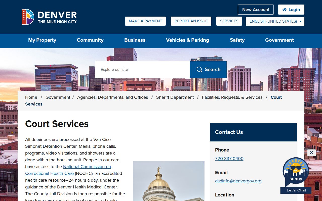 Denver County released inmates bond release court services